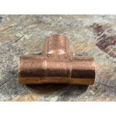 NIBCO Pipe Fitting Tee 5/8 x 3/4 OD Copper 9611 Solder Joint QTY 25