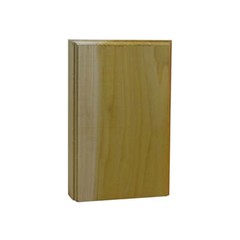 EWAP46 Casing Plinth Block 1″ x 4″ x 6″ Tall, Unfinished Solid Hardwood Trim