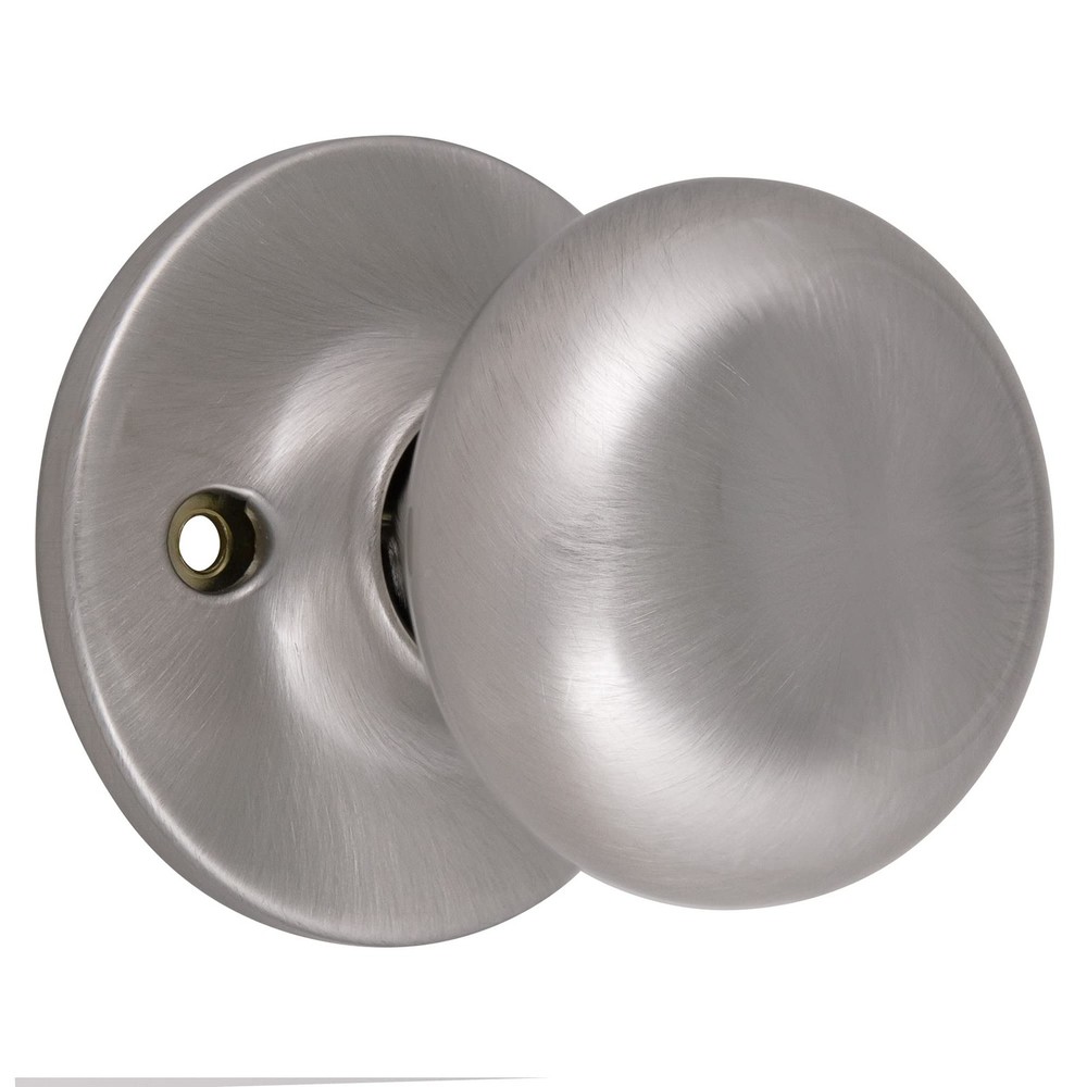 Cambridge Silver Satin Nickel Brass Dummy Door Knob