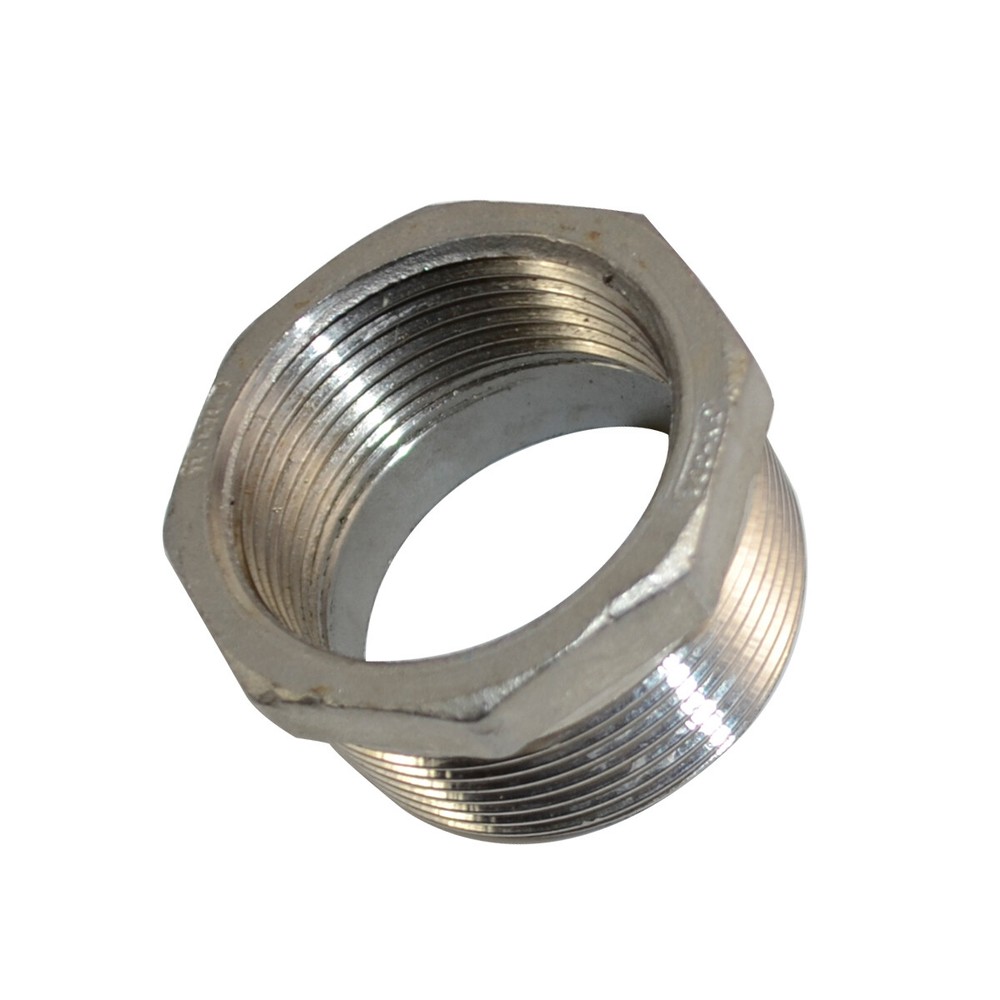 1-1/2″ to 1-1/4″ NPT thread SS304 HEX Reducing bush Pipe Reducer Fitting Adapter