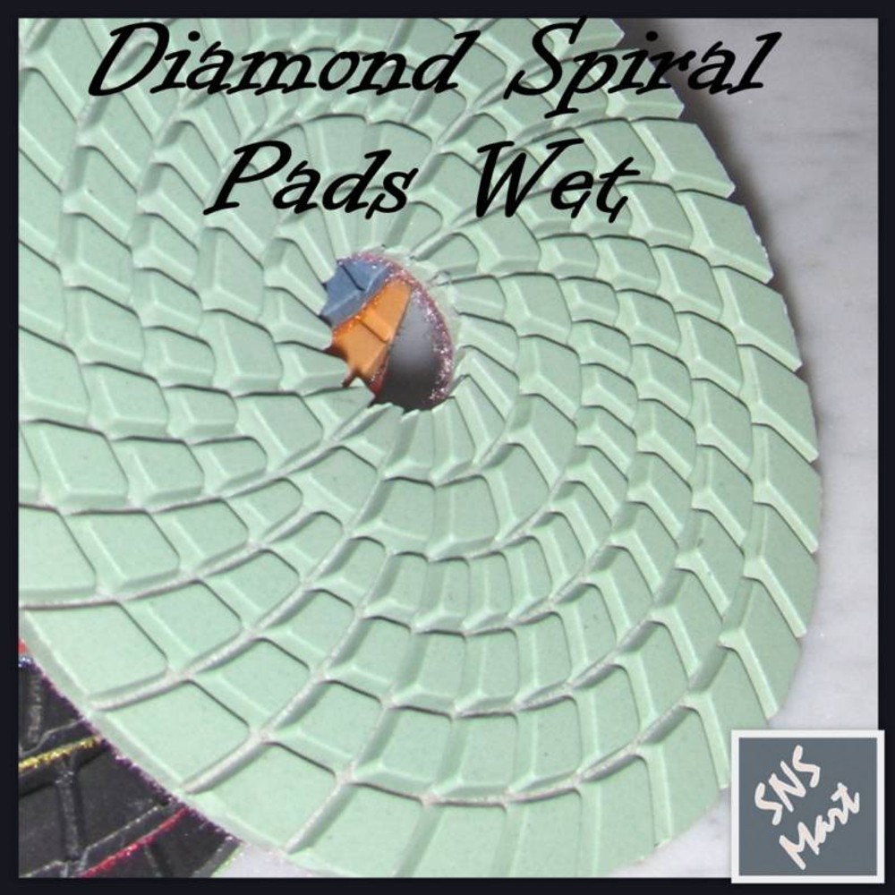 12+1pc 4″ Wet Diamond Marble Granite Polishing Pad/Disc