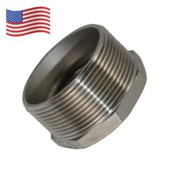2″ MALE to 1-1/4″ female HEX bushing Reducer Adapter NPT thread Stainless Steel