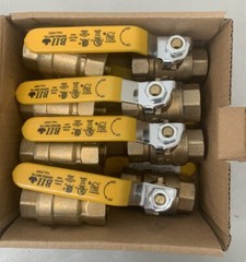 Carton / 8 Boshart 0827-07NL No Lead Brass Ball Valve Full Port 600 CWP 3/4″ FPT