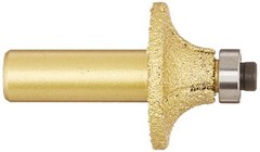 3/8 3/16 3/4 inch Radius Brazed Router Bit 1/2-Inch Shank Bearing granite glass