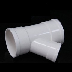 PVC 45° Tee Equal/Reducer 3-Way Y Piece Drainage Pipe Fittings Adapter Pipe