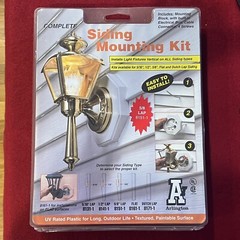 Arlington 8151-1 Vertical Siding Lamp Mounting Kit with Built-in Box for 5/8