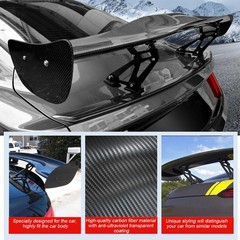 Black Carbon Fiber Universal Rear Trunk Spoiler Wing Stylish