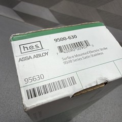 Assa Abloy HES 9500-630 Surface Mounted Electric Strike Fire Rated Stainless