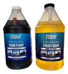 2 lb Expanding Pour Foam Gallon Kit, 2 Part Closed Cell Polyurethane Foam