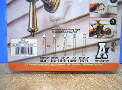 Arlington Siding Mounting Kit Built-In Box for FLAT SURFACE Siding 8161-1 White