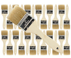24 Pk- 2 inch Chip Paint Brushes for Paint, Stains,Varnishes,Glues,Gesso