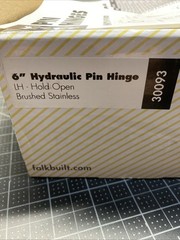 Falkbuilt 30093 Hydraulic Pin Hinges 6″ LH