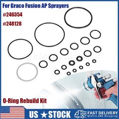 10 Set For Graco Fusion AP Sprayers Complete O-Ring Seal Rebuild 246354 248128