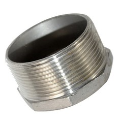 Techgnathic 2“ to 1” NPT MF Pipe fitting Adapter Reducer stainless Steel Metal
