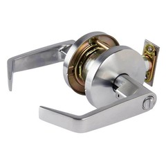Universal Hardware Heavy Duty 3-Hour Fire Entry Lever Chassis ADA Satin Chrome