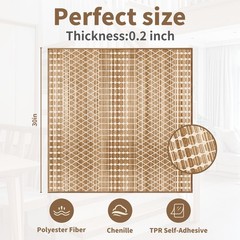 Non-Slip Carpet Stair Treads 1PCS, 30″x30″ Peel and Stick Stair Runner for Woode