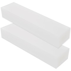 HDPE Block Polyethylene Rectangular Solid (2″ x 12″ x 3″, 2pcs White) | Plast…