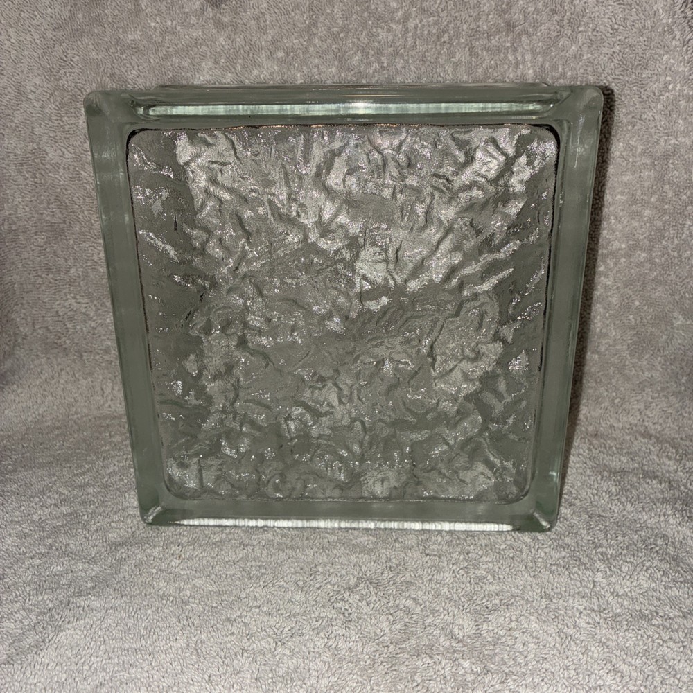 Ice Scapes Pittsburgh Corning Architectural Decorative Glass Ice Block 8x8x4 In