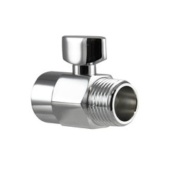 DANCO Shower Volume Control Shut-Off Valve, Chrome, 1.6 inch, 1-Pack Brass