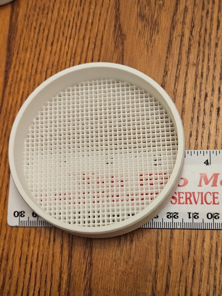 3″ PVC Vent Termination, 3.50″ OD, Fine Mesh Screen, All Plastic for 3″ Fitting