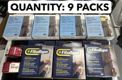 9-pack lot Adfors FibaTape 1-7/8″ Metal Corners Self-Adhesive Joint Drywall Tape