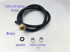 3.9 ft Short Mop Sink Hose – Commercial 3/4″Thread for Floor Mop Sink Connection