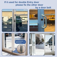 Storefront Door Lock Commercial Mortise Hook Bolt, Solid Brass Cylinder with …