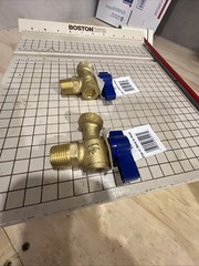 Lot Of 2 NIBCO QUARTER TURN BOILER DRAIN # QT74X 1/2 ”