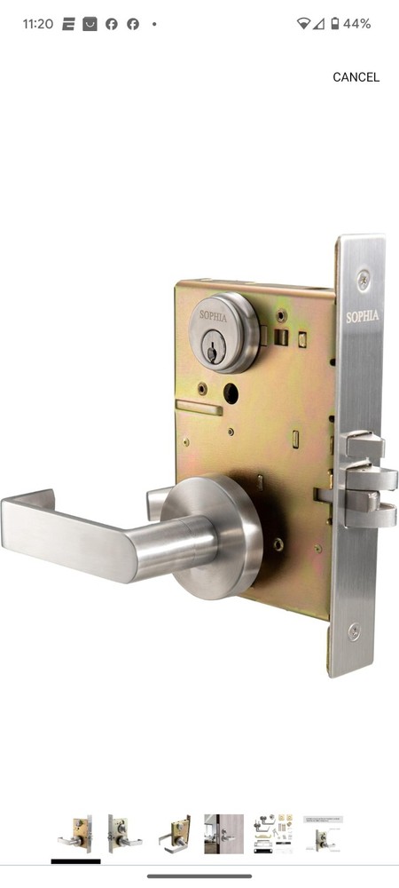 SOPHIA Commercial/Residential Heavy Duty Mortise Lockset Door Lever Lock
