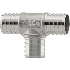 PlumbEeze 1 In. Stainless Steel PEX-B Tee PE-PS-T10 PLUMBEEZE PE-PS-T10