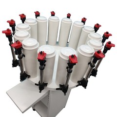 14-Head Latex Color Mixer Oil Based Paint Dispenser Double Pump & Gauge Lock