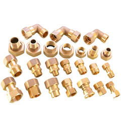 Brass Pipe Fittings BSP Male/Female Threaded Water Meter Pump Union Adapters