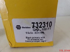 Qty=100 ft NAPA Belden 732310 18 Ga/Cal 30.5m Black Primary Wire