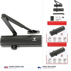 Commercial/Residential Grade Door Closer | Aluminum Heavy Duty 3 Spring Hydra…