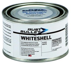 Rust Prevention and Corrosion Control Coating Gloss White 4 oz Small