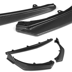 3pcs Front Bumper Lip Spoiler Body Kit for 2025-2027 Toyota Camry LE/XLE Carbon