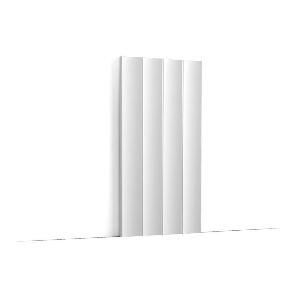 Outwater 9-7/8″ x 78-3/4″ White 3D Wall Panel