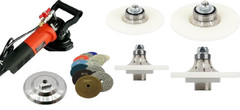 Builder Remodeling Tool Kit Wet Polisher 4pcs Diamond Router Bits Granite Quartz