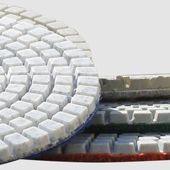Diamond Polishing Pads 4 inch Wet/Dry 8 Piece Set Granite Stone Concrete Marble