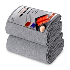 Corporate Hills Silver Canvas Drop Cloth 9 X 12 – Of 2 – Painters Drop