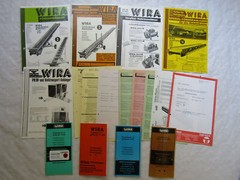 5 Brochures Wira Conveyors Sweepers Trailers and Price Lists 70/80s