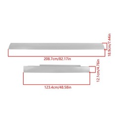 4Pcs Steel Silver Outer Rocker Panels Left Right Side for Express 1996-2014