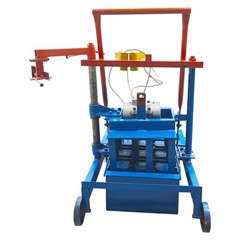 220V Powered Hollow Soil Block Brick Molding Machine 45 times/min 550WX2 Power