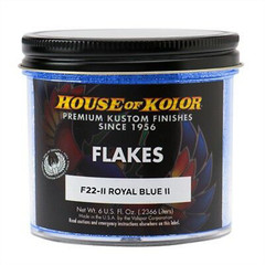 HOK.F22II-C01 House Of Kolor F22II-C01 F Series Dry Flake, 6 oz Can, Royal Blue