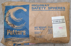 Potters Reflective Glass Beads 50lb Bag Road Striping Pavement Marking Spheres