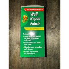 Duck Wall Repair Fabric 6in x 25ft White New Self-Adhesive Fiberglass Mesh