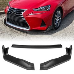 3pc Bumper Lip Spoiler Kit for 2017-2020 IS200t IS300 IS350 Matt Black