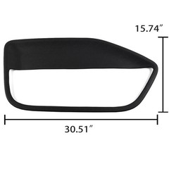 Front Door Panel Inserts for Mustang 2005-2009 Black 2 PCS