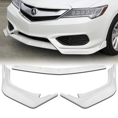 3pc Front Bumper Lip Spoiler Kit for 2016-2018 ILX Sedan Painted White