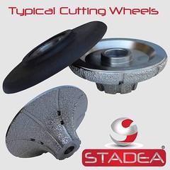 DIAMOND PROFILE WHEEL Bit Bevel E40 Grinder Wet Polisher Granite Concrete